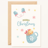 Christmas Card – “Merry Christmas Mittens & Cocoa”